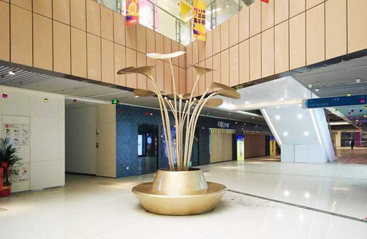 商场玻璃钢坐凳树池雕塑