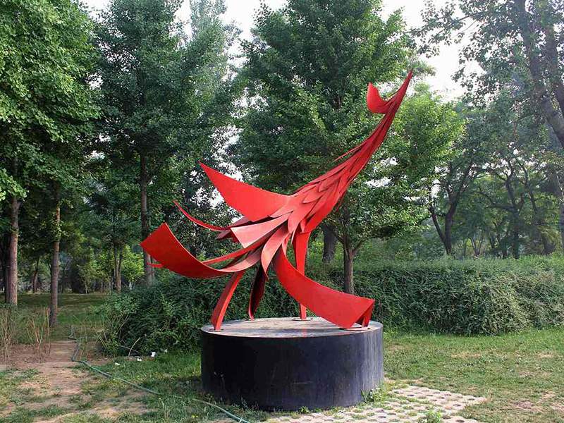 不锈钢凤凰雕塑