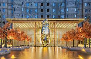 售楼处发光不锈钢造型