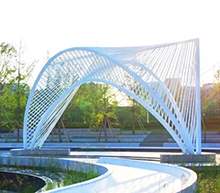 成都保利钢结构景观廊架