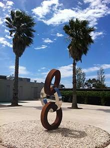 公园圆环不锈钢雕塑