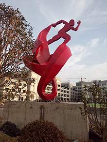 不锈钢雕塑运动雕塑不锈钢广场雕塑校园雕塑