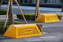 景观雕塑房地产雕塑不锈钢坐凳不锈钢异形花池