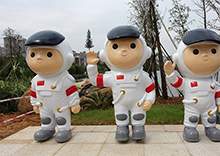 玻璃钢人物雕塑宇航员雕塑卡通人物雕塑