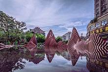 地产雕塑不锈钢假山雕塑售楼处不锈钢雕塑水景雕塑