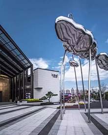 不锈钢云朵造型不锈钢地产雕塑不锈钢镜面造型商业街雕塑