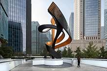 不锈钢雕塑广场地标精神堡垒大型雕塑现代原创雕塑白钢雕