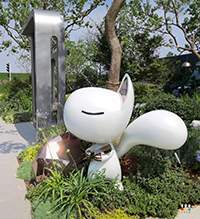 售楼处卡通松鼠雕塑摆件